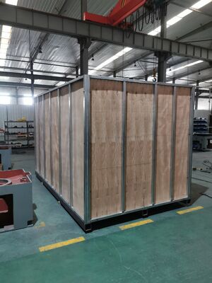 Stahlkugel-Blitzmaschine mit 45 kW Leistung und 400 kg Tragfähigkeit