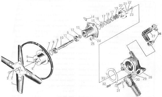 495AG Dieselmotor Ersatzteil - Wasserpumpen-Baugruppe - 495A-07000
