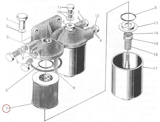 495AG Dieselmotor Ersatzteil - Kraftstofffilterpatrone - CO708