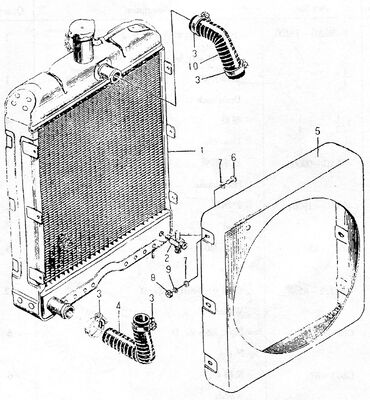 495AG Dieselmotor Ersatzteil Kühler 495AG-19100 Herkunft China 3kg