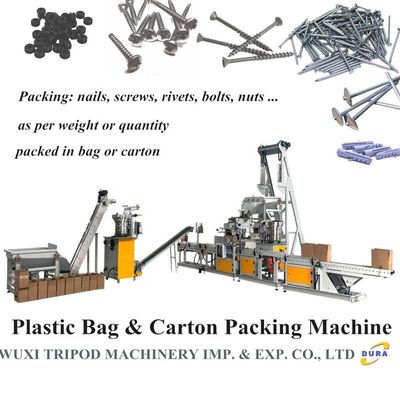 Plastiktasche-Verpackungsmaschine für Nägel, Schrauben, Niete, Nüsse, Bolzen und andere Hardware-und Ersatzteile